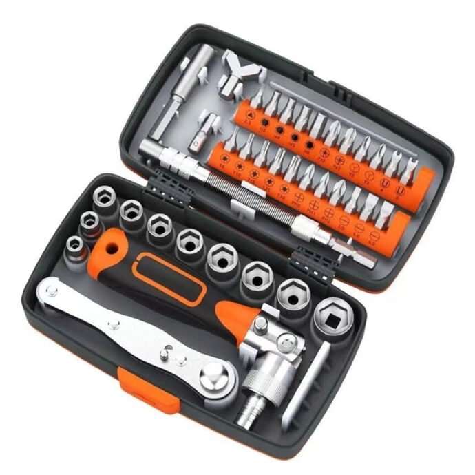 Caisse A Outils 38 Pièces Avec Cliquet
