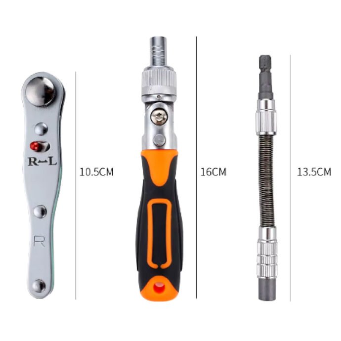 ⁦Caisse A Outils 38 Pièces Avec Cliquet⁩ - الصورة ⁦4⁩